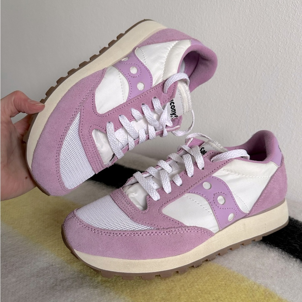 Saucony Jazz Original Vintage Pink & White Retro Sneaker S60368-65 Womens Size 8